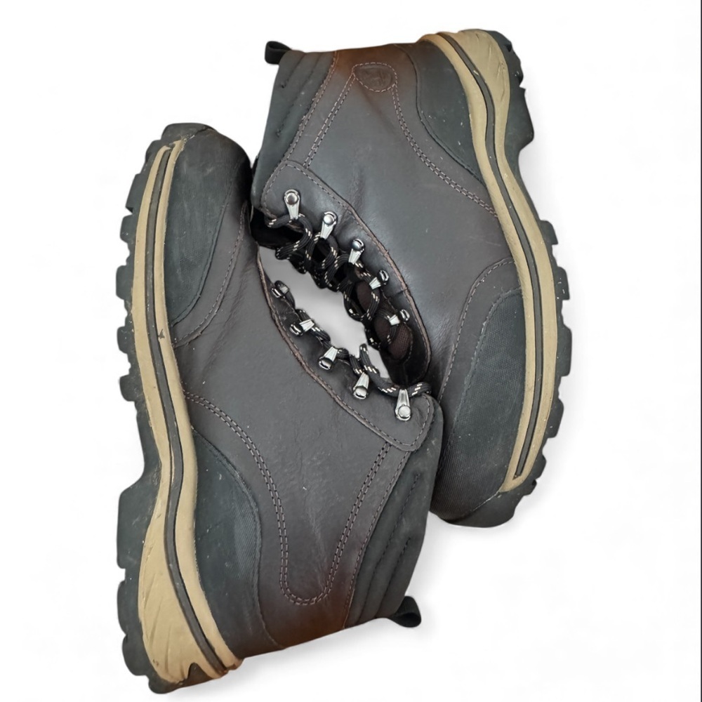 TIMBERLAND HIKING BOOTS BROWN FULL GRAIN KID/JUNIOR SIZE 7